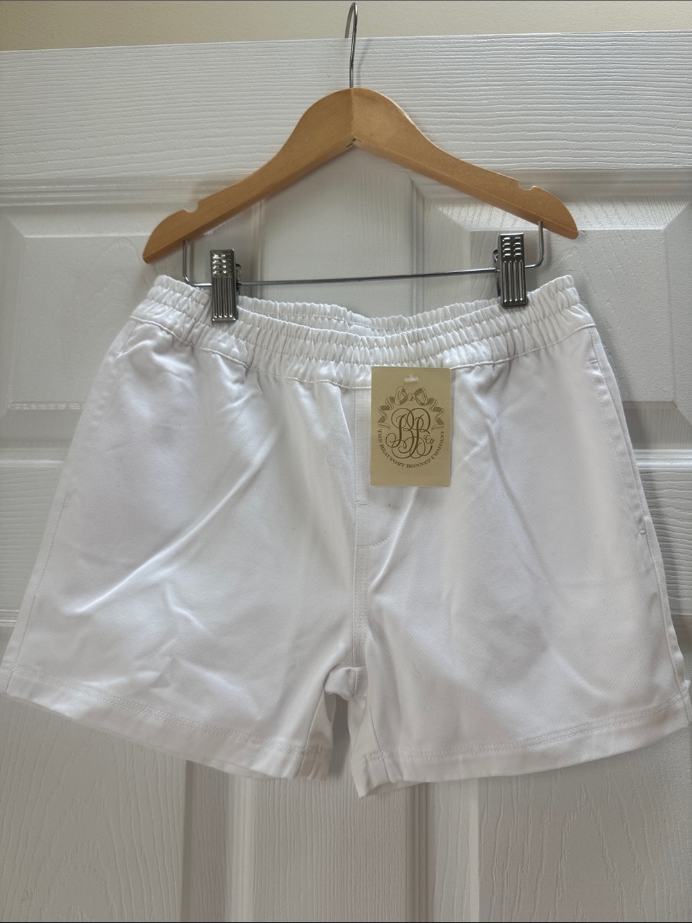 NWT Beaufort Bonnet boys 8 white Sheffield shorts TBBC
